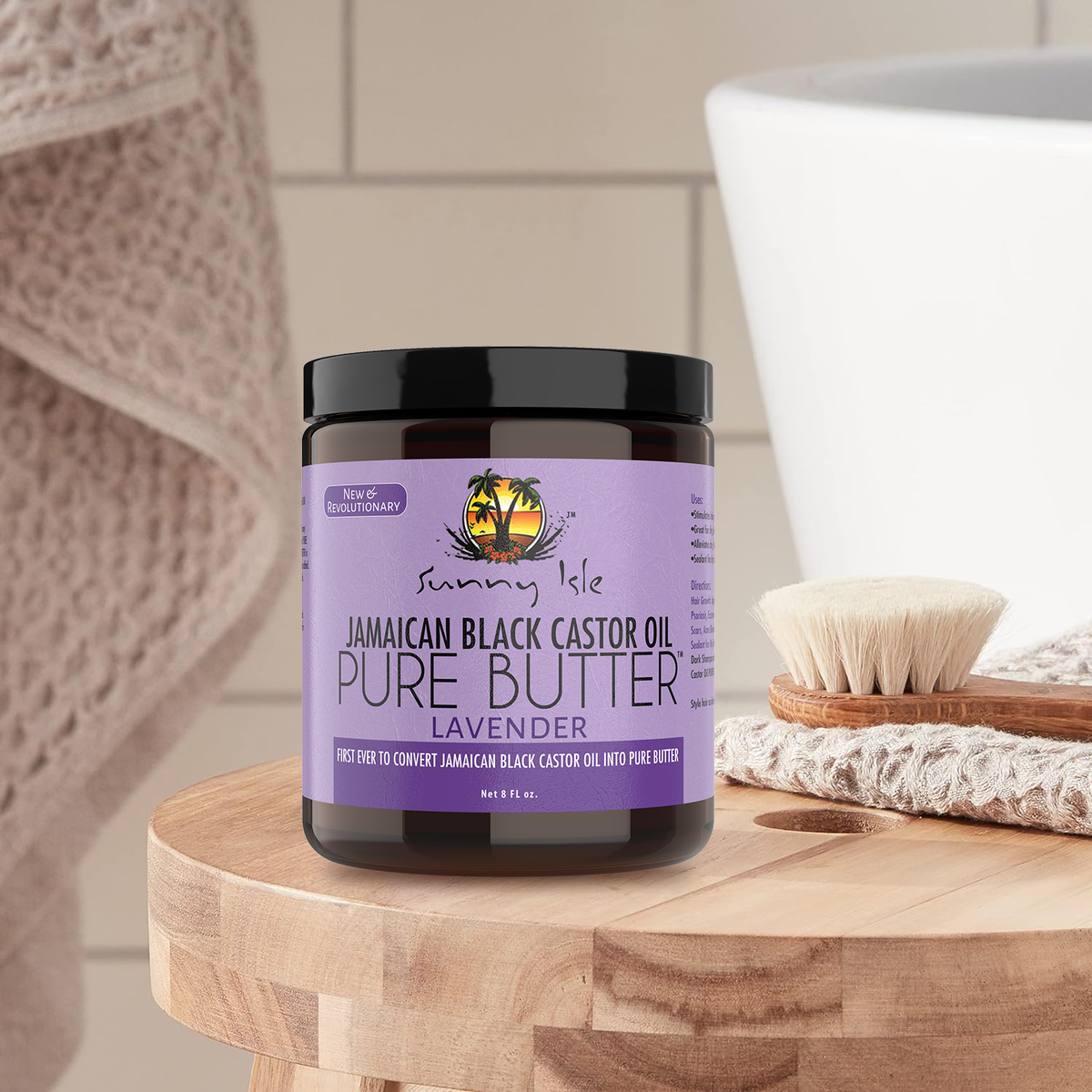 Sunny Isle Lavender Jamaican Black Castor Oil Pure Butter 8oz