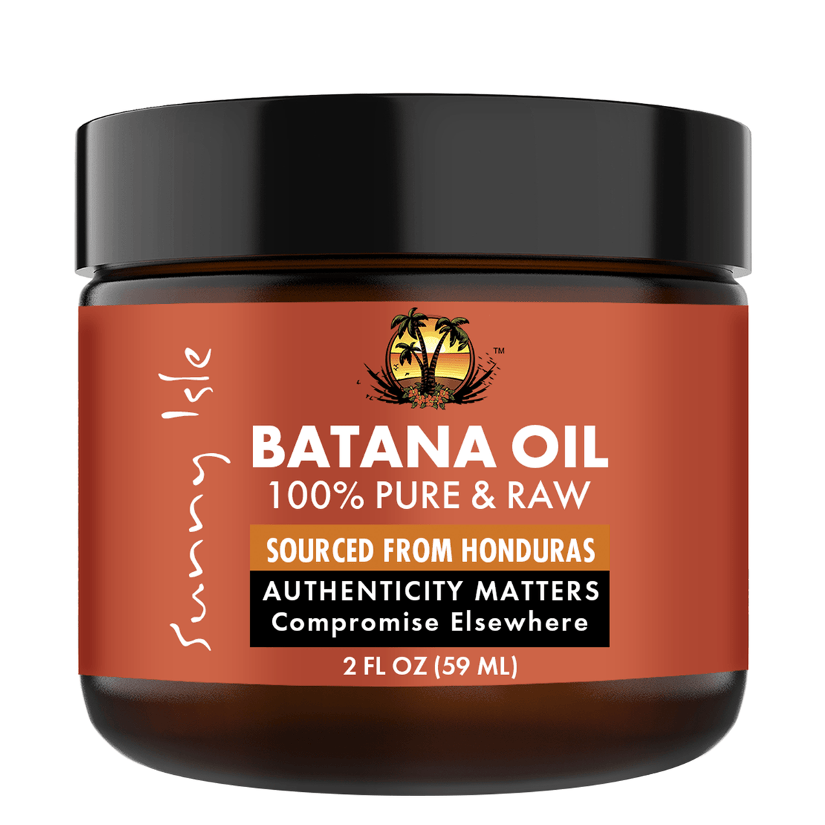 Sunny Isle 100 Raw and Pure Batana Oil 2oz front