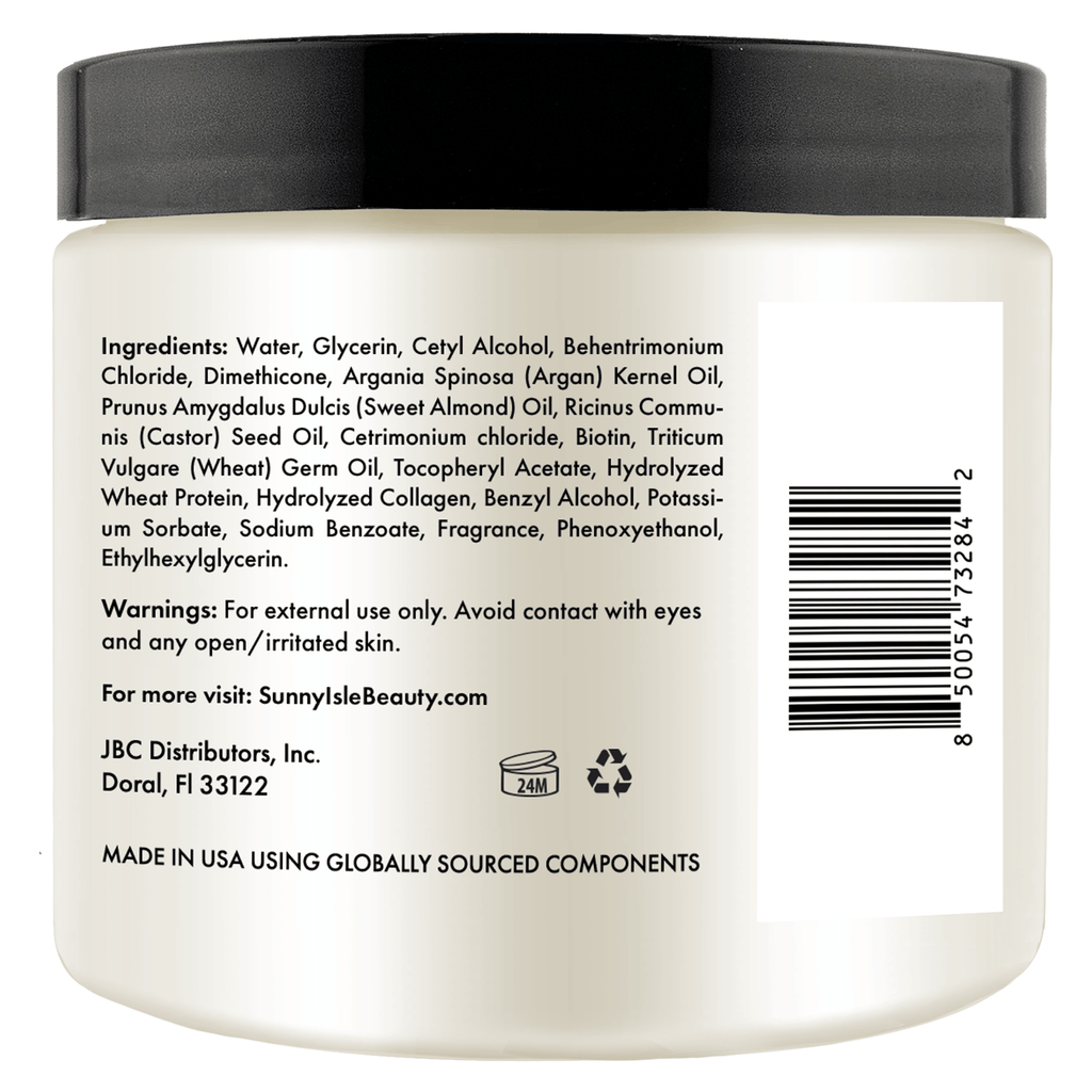Sunny Isle Argan and Biotin Deep Hydrating Repair Masque 16oz