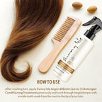 Sunny Isle Argan and Biotin Leave In Detangler Conditioning Treatment 8oz