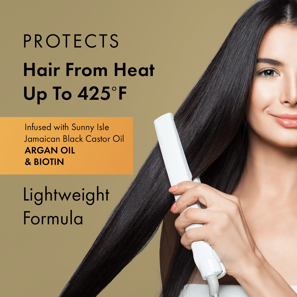 Sunny Isle Argan and Biotin Heat Protectant Thermal Spray 6oz
