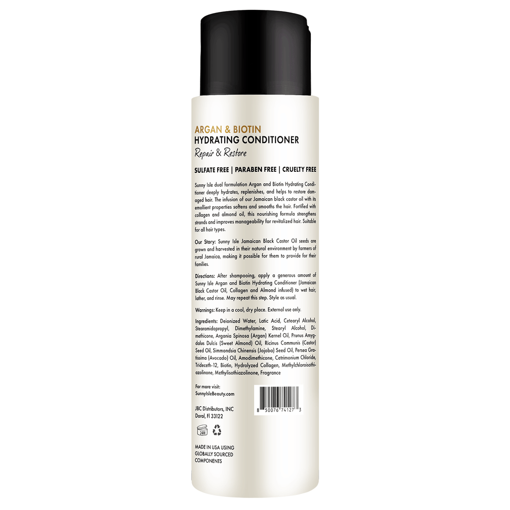 Sunny Isle Argan and Biotin Hydrating Conditioner 12oz