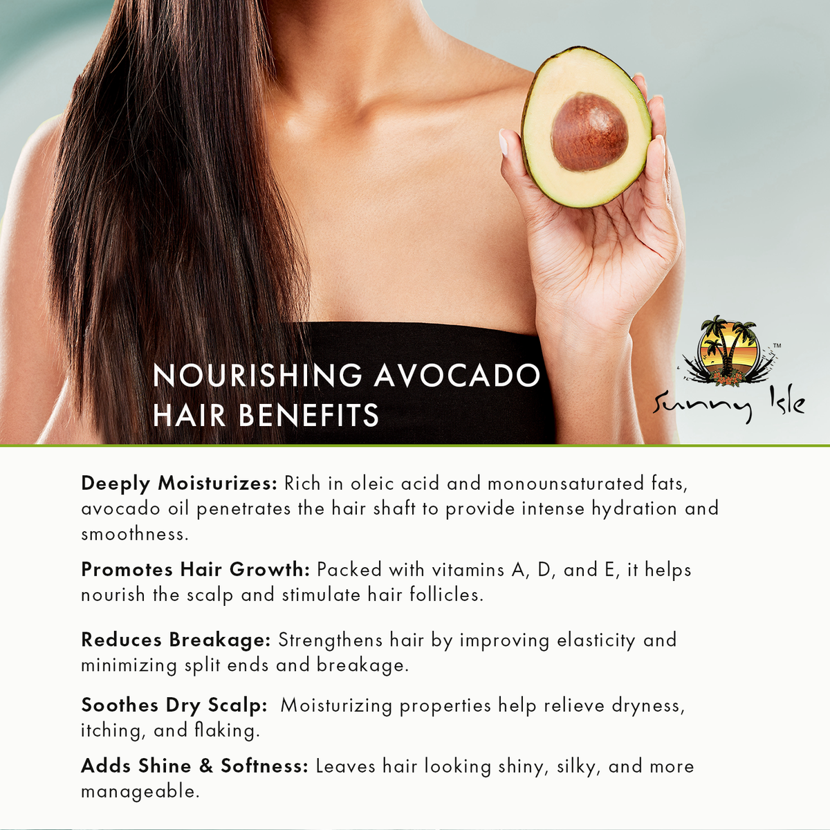 Sunny Isle Avocado and Collagen Nourishing Hydrating Curling Creme 16oz