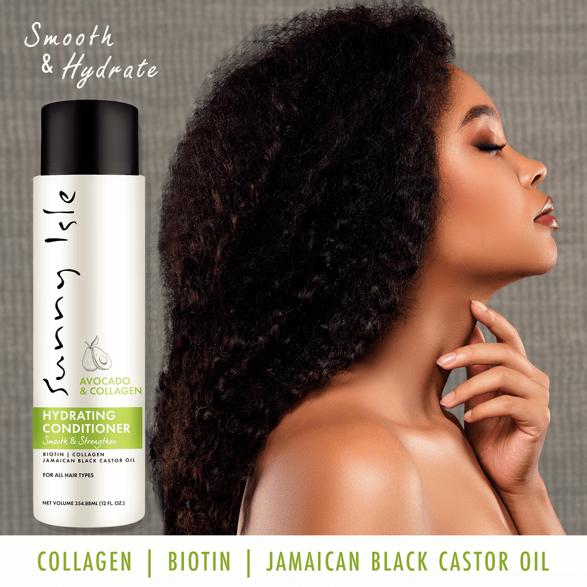 Sunny Isle Avocado and Collagen Hydrating Conditioner 12oz