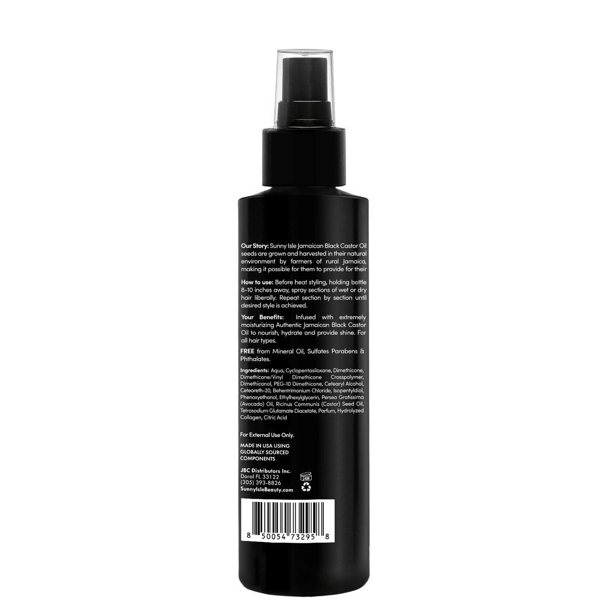 Sunny Isle Avocado and Collagen Heat Protectant Thermal Spray 6oz