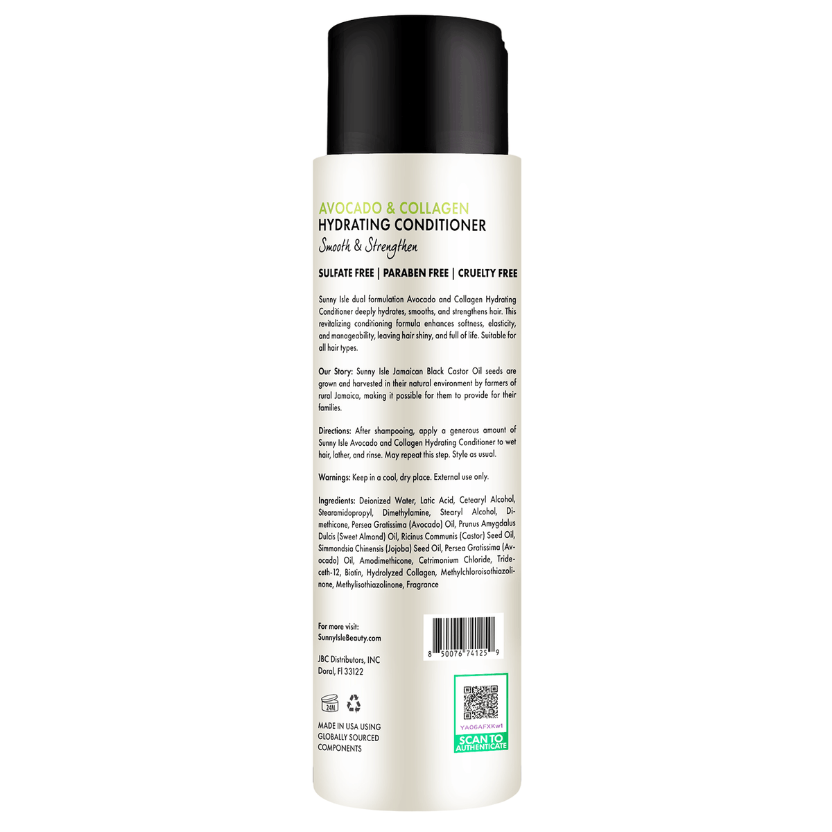 Sunny Isle Avocado and Collagen Hydrating Conditioner 12oz