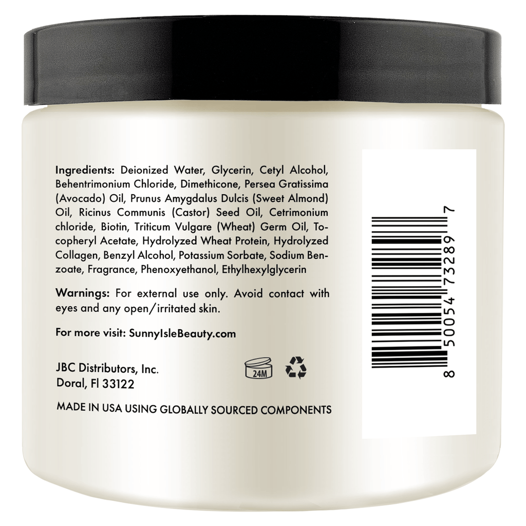 Sunny Isle Avocado and Collagen Nourishing Hydrating Repair Masque 16oz