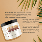 Sunny Isle Batana Anti Thinning Intensive Repair Masque 16oz how to use for more severely damaged shedding