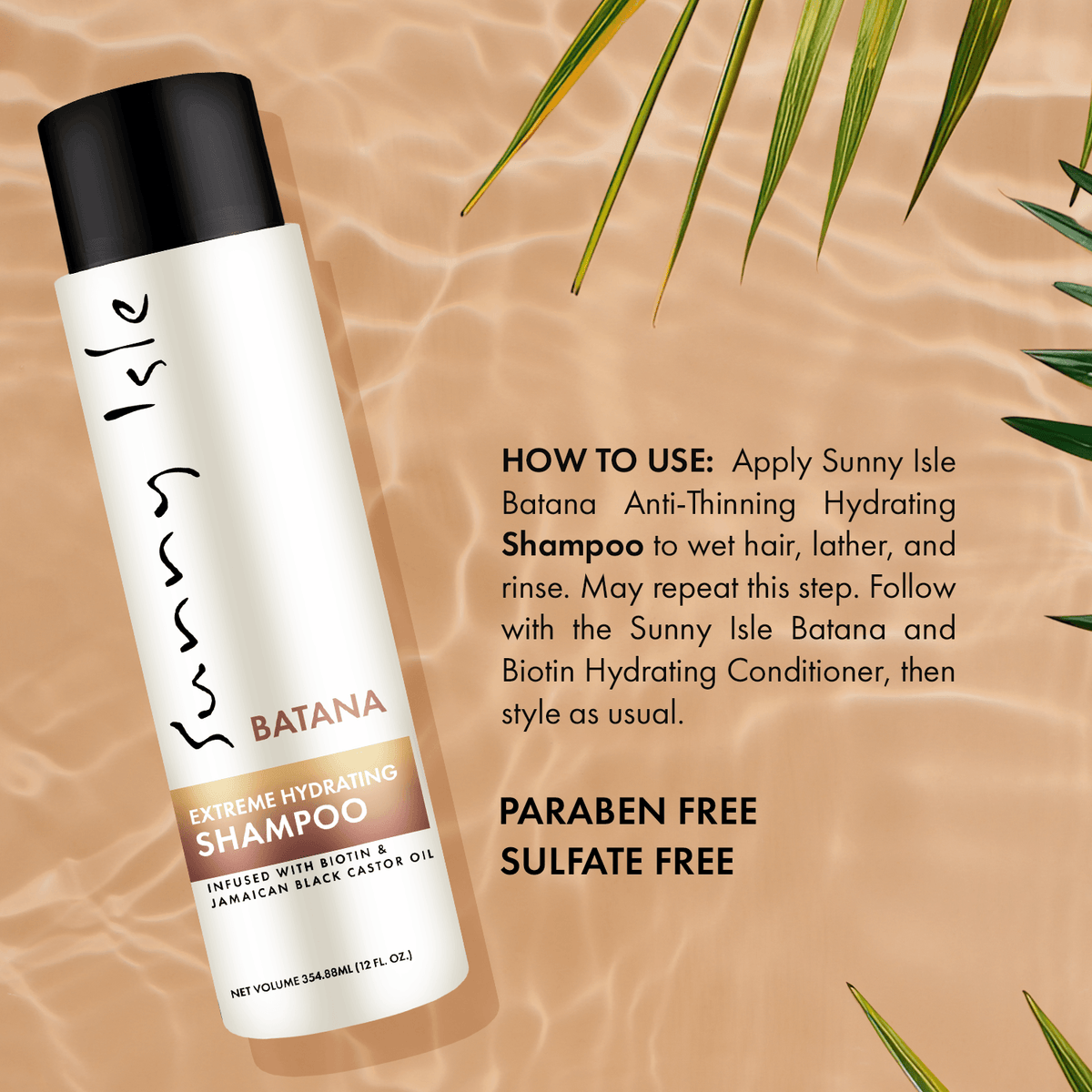 Sunny Isle Batana Anti Thinning Extreme Hydrating Shampoo 12oz