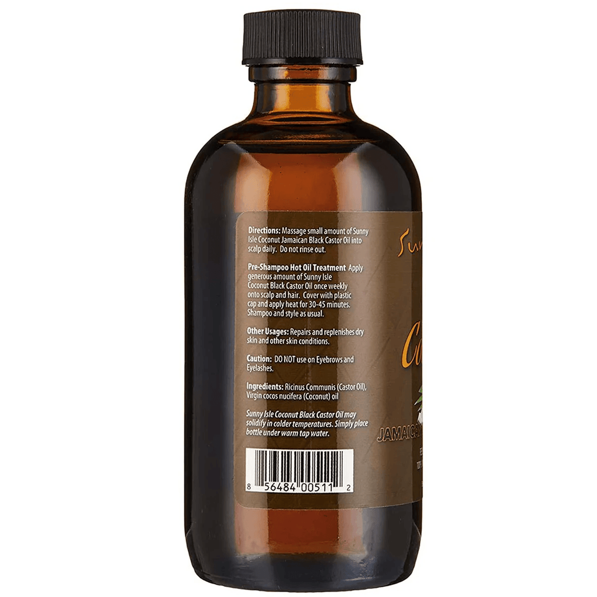 Sunny Isle Jamaican Black Coconut Castor Oil 4oz