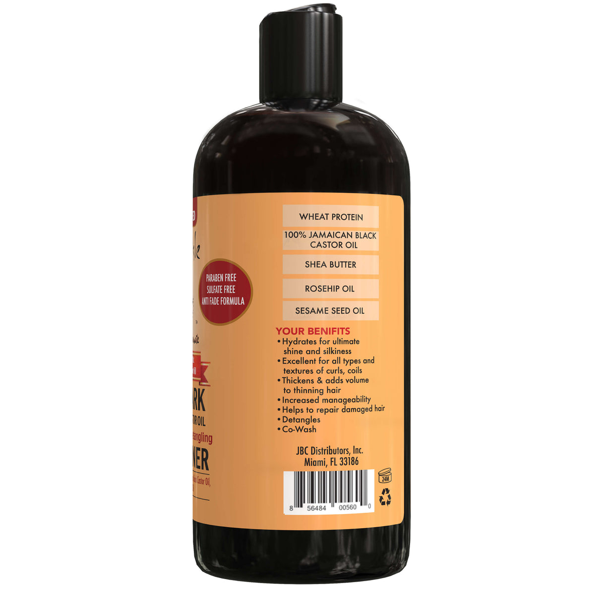 Sunny Isle Extra Dark Jamaican Black Castor Oil Conditioner 12oz benefits list