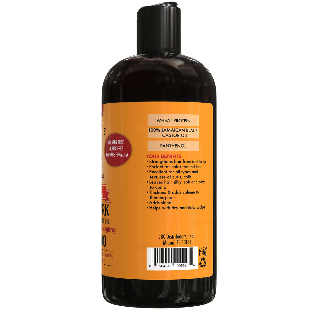 Sunny Isle Extra Dark Jamaican Black Castor Oil Shampoo 12oz benefits list