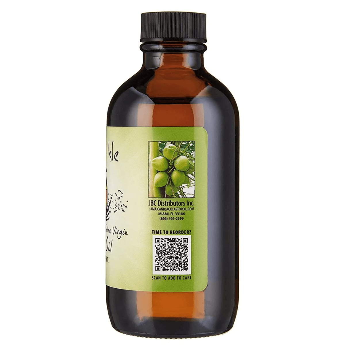 Sunny Isle Jamaican Organic Extra Virgin Coconut Oil 4oz right