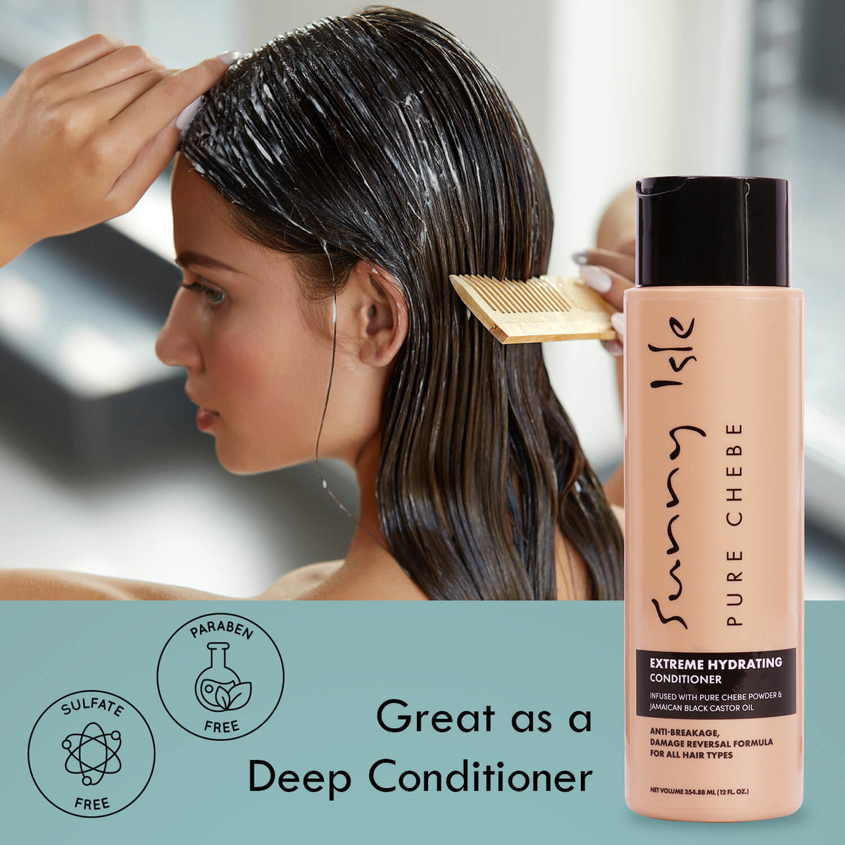 Sunny Isle Pure Chebe Extreme Hydrating Conditioner 12oz