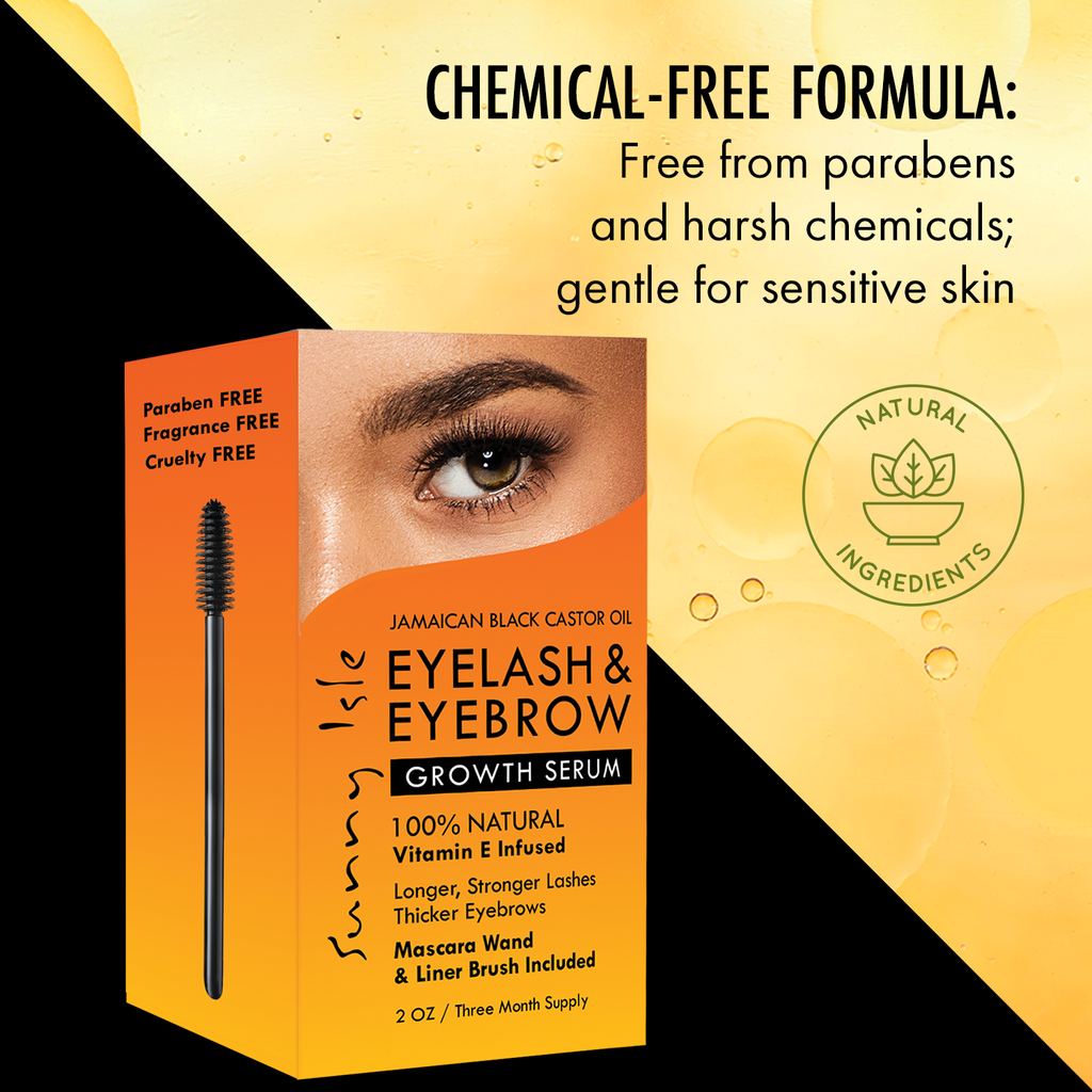 Sunny Isle Jamaican Black Castor Oil Eyebrow and Eyelash Growth Serum 2oz