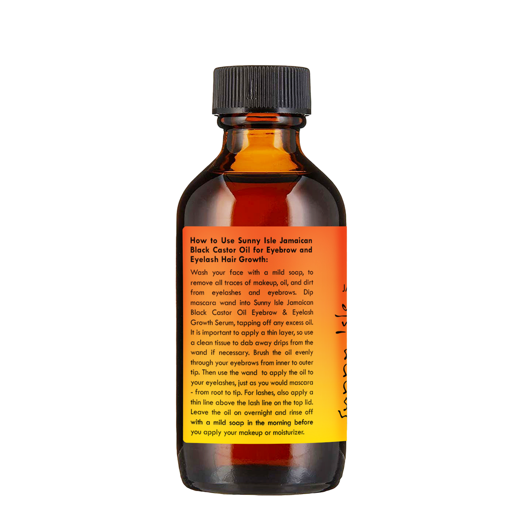 Sunny Isle Jamaican Black Castor Oil Eyebrow and Eyelash Growth Serum 2oz
