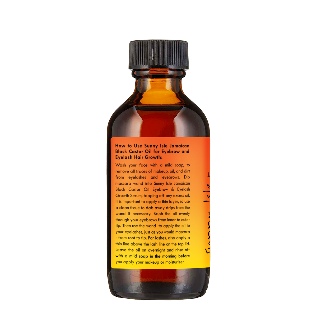 Sunny Isle Jamaican Black Castor Oil Eyebrow and Eyelash Growth Serum 2oz