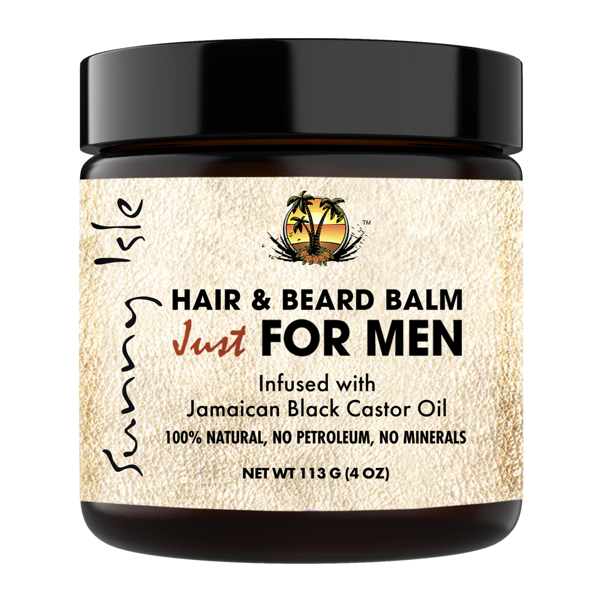 Sunny Isle Hair and Beard Balm Just For Men Pomade 4oz