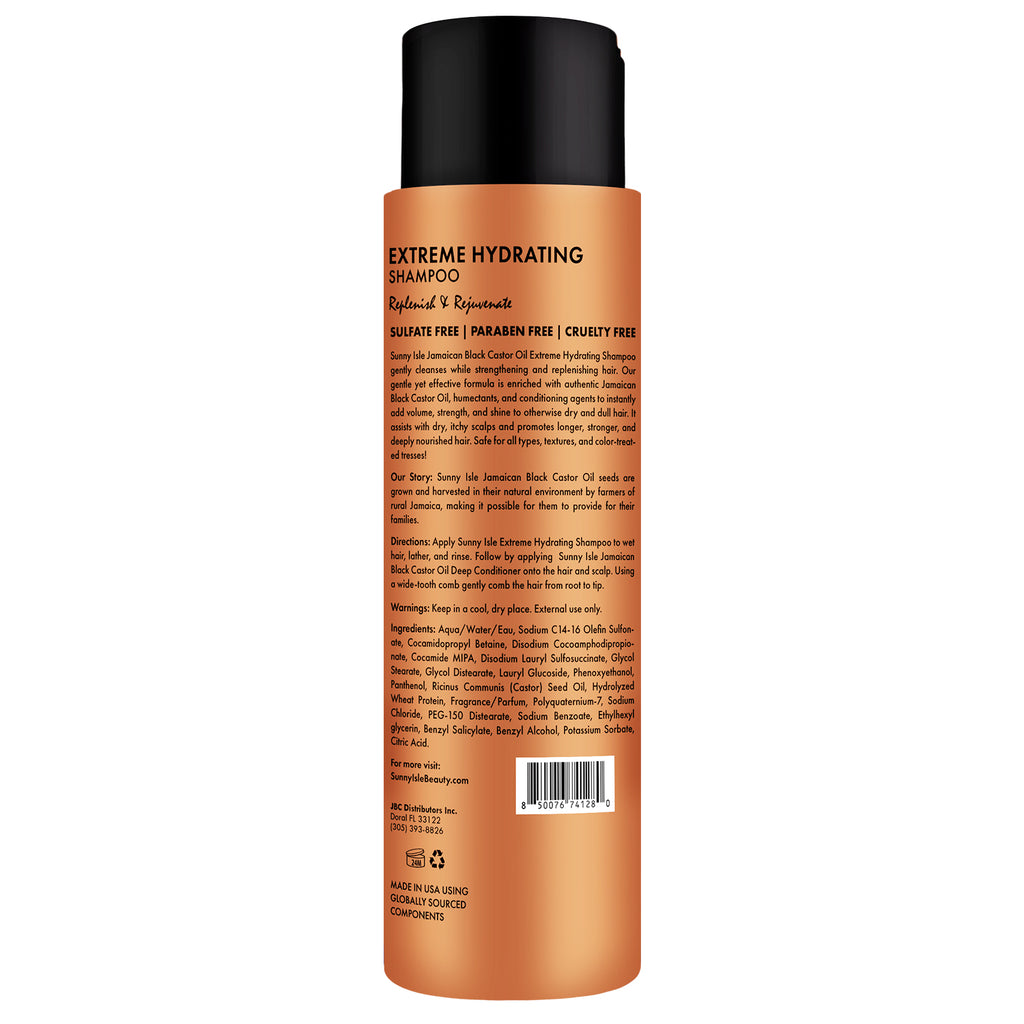 Sunny Isle Jamaican Black Castor Oil Extreme Hydrating Shampoo 12oz