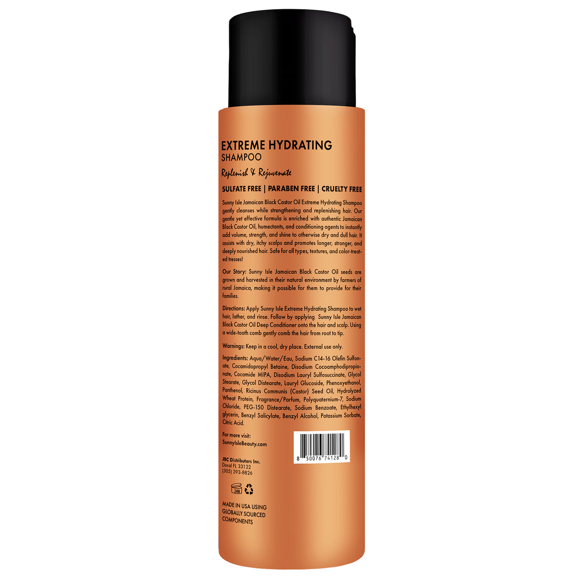 Sunny Isle Jamaican Black Castor Oil Extreme Hydrating Shampoo 12oz