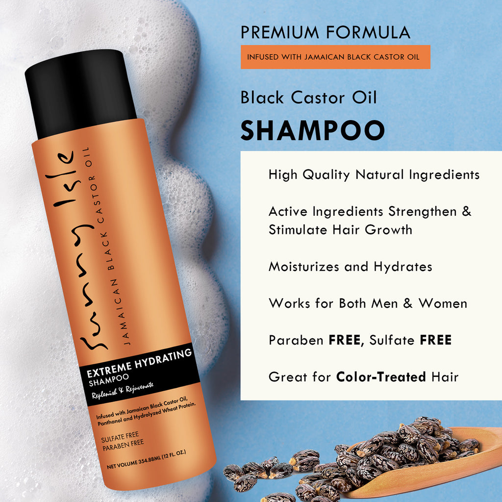 Sunny Isle Jamaican Black Castor Oil Extreme Hydrating Shampoo 12oz
