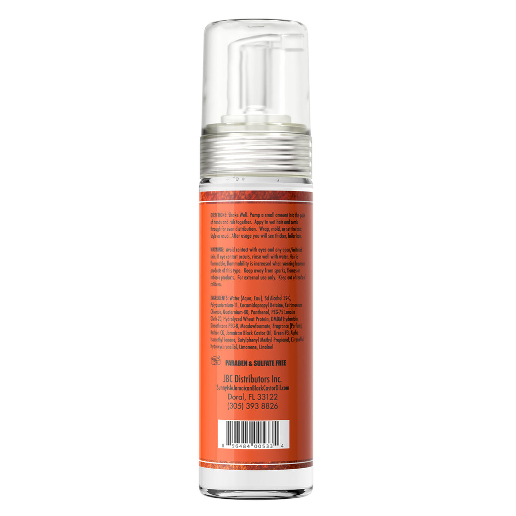 Sunny Isle Styling Mousse Wrap Set Twist 7oz Infused with Jamaican Black Castor Oil