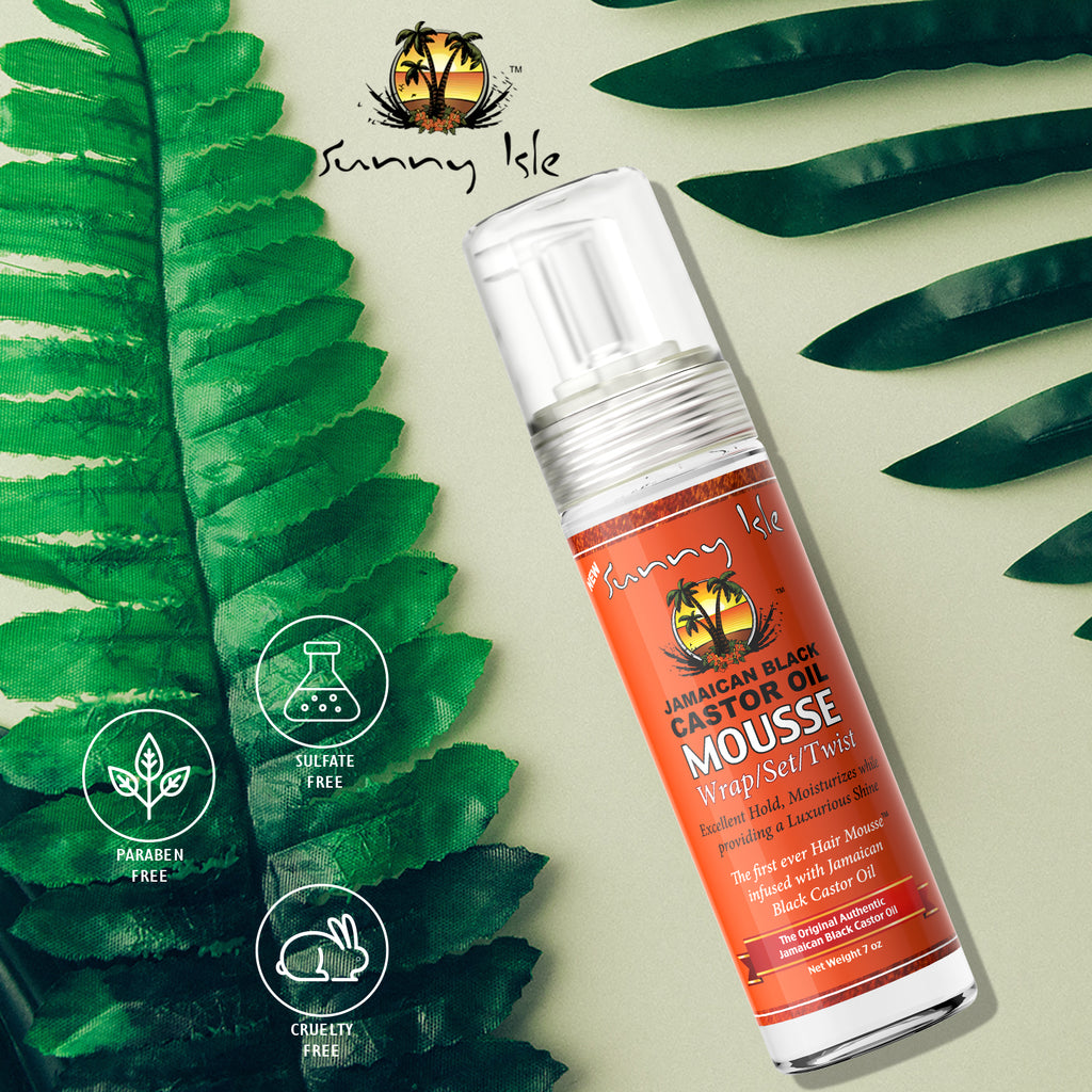 Sunny Isle Styling Mousse Wrap Set Twist 7oz Infused with Jamaican Black Castor Oil