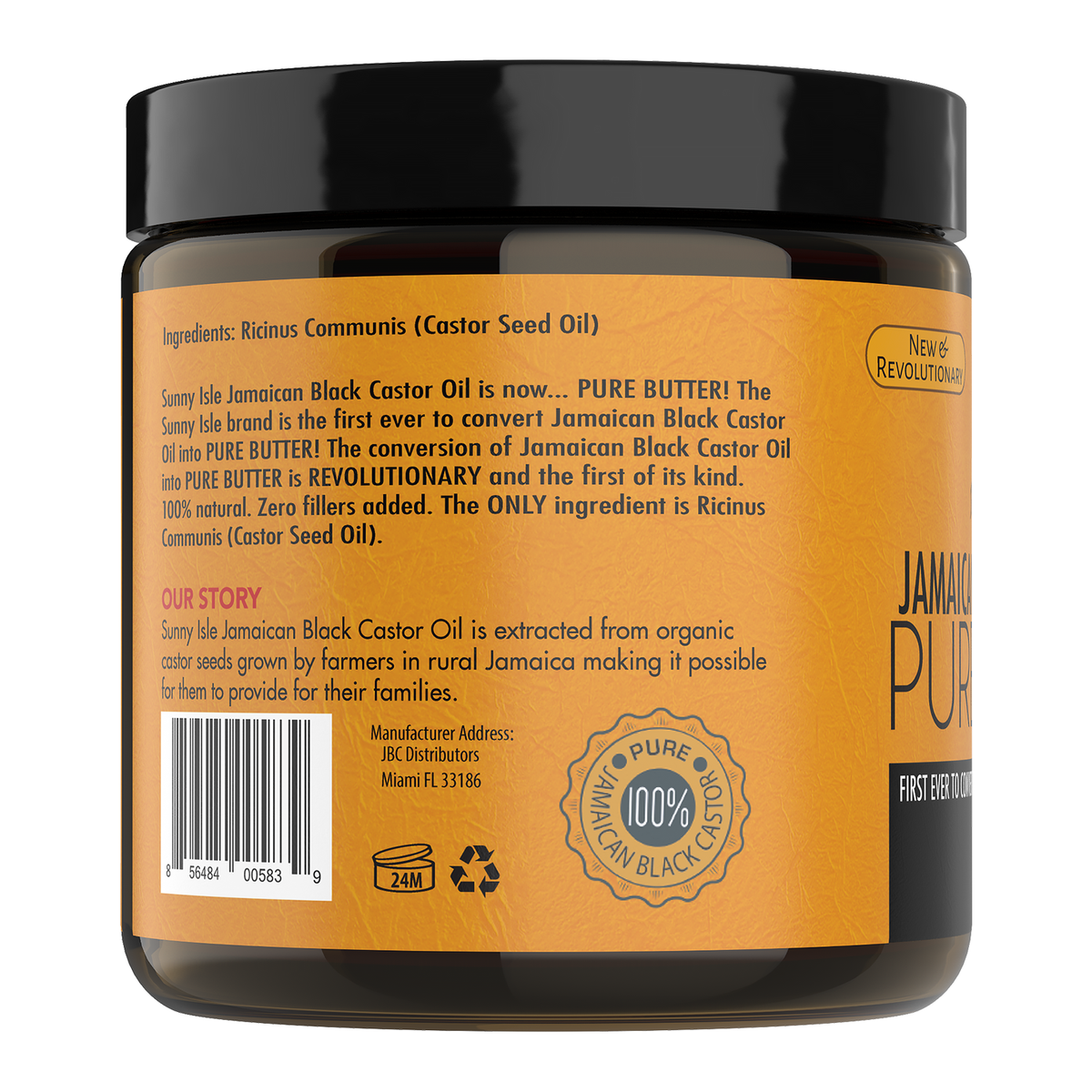 Sunny Isle Jamaican Black Castor Oil Pure Butter