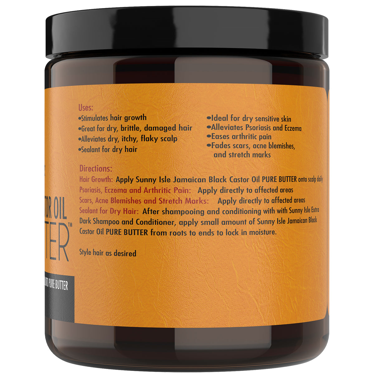 Sunny Isle Jamaican Black Castor Oil Pure Butter