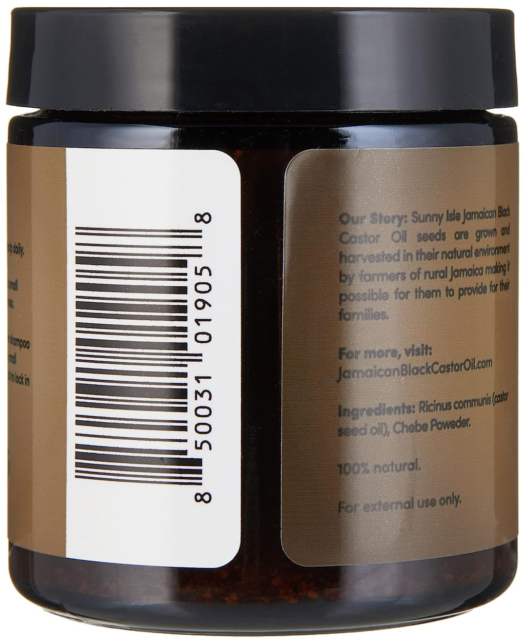 Sunny Isle Jamaican Black Castor Oil Pure Butter with Chebe Powder 4oz