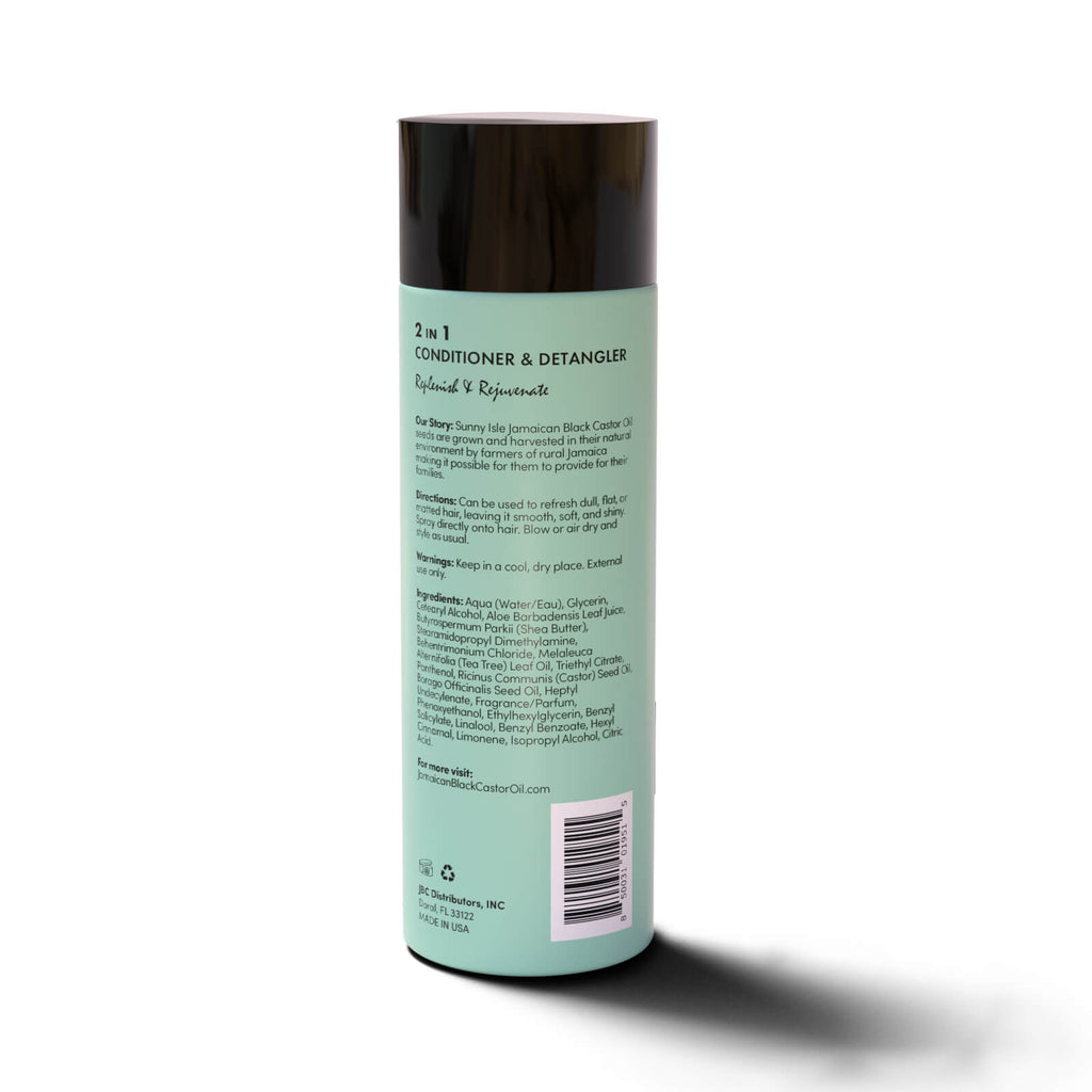 Sunny Isle Just for Wig Weave Braid and Extensions 2 in 1 Conditioner and Detangler 8oz