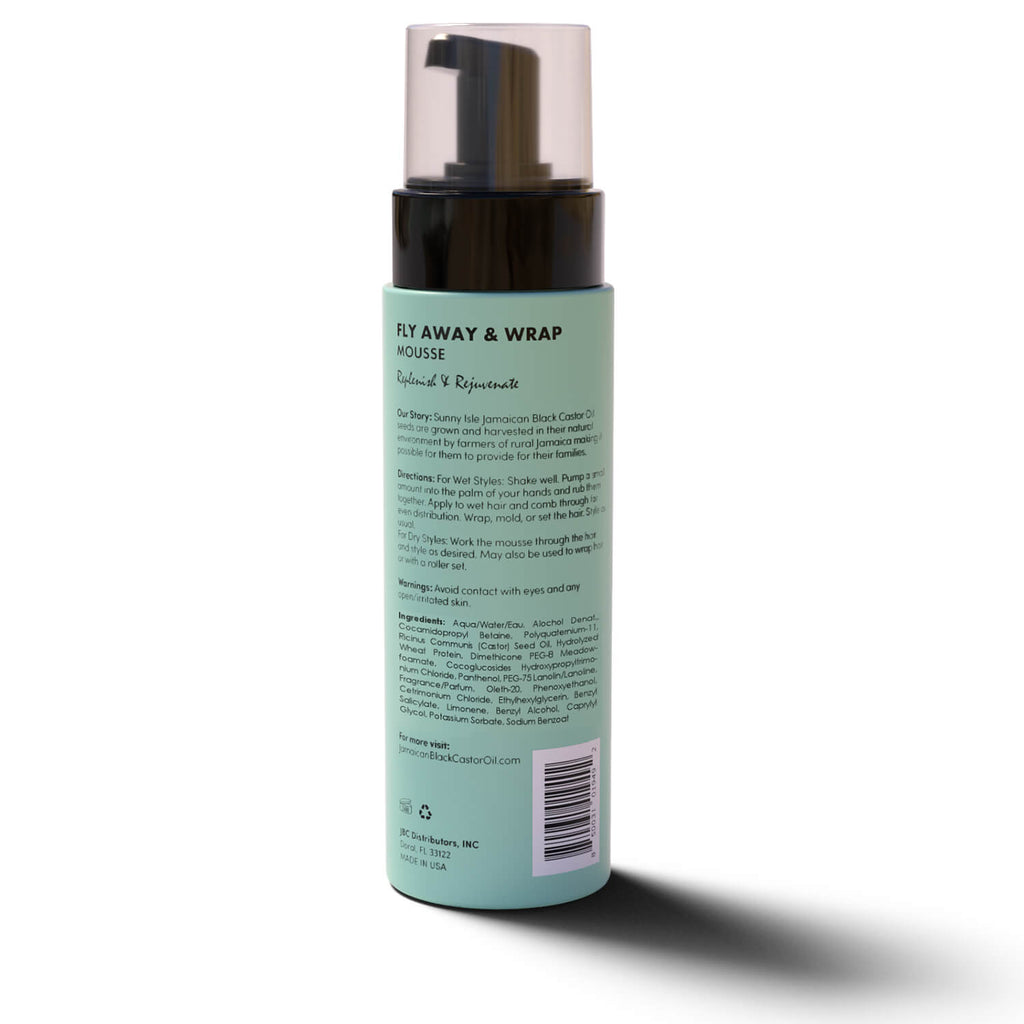 Sunny Isle Just for Wig Weave Braid and Extensions Fly Away and Wrap Mousse 8oz