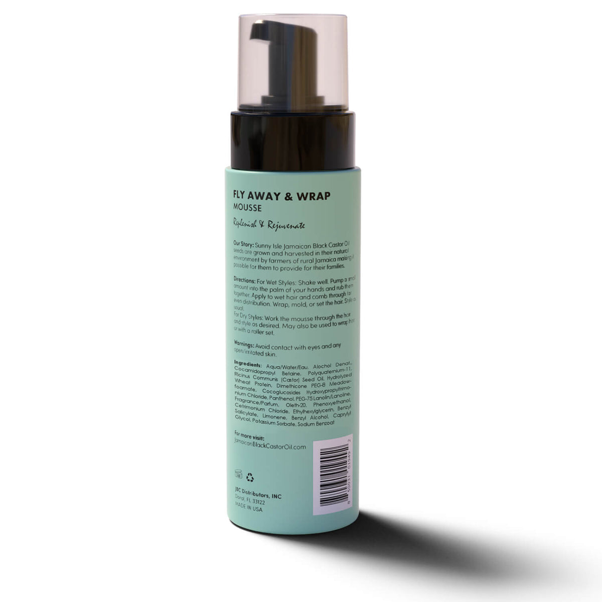 Sunny Isle Just for Wig Weave Braid and Extensions Fly Away and Wrap Mousse 8oz