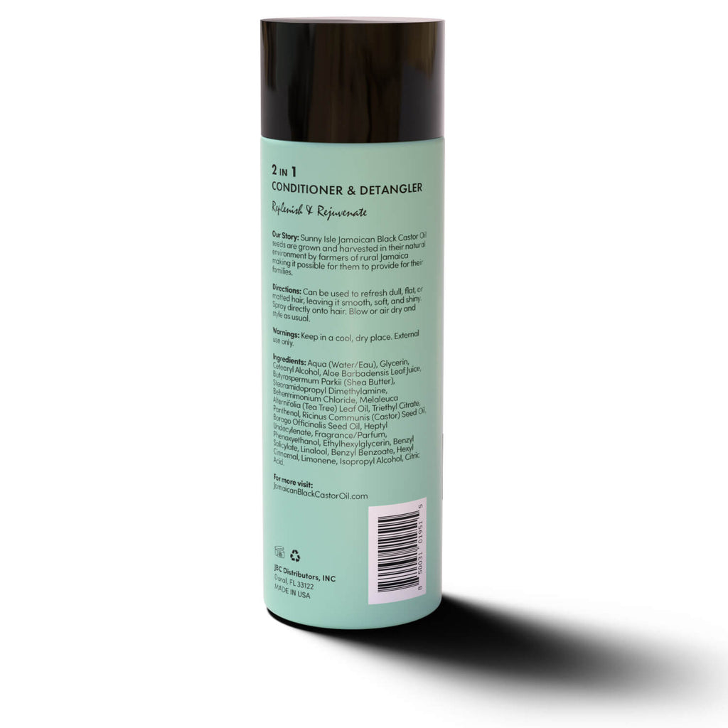 Sunny Isle Just for Wig Weave Braid and Extensions Residue Remover Shampoo 12oz back with directions ingredients list