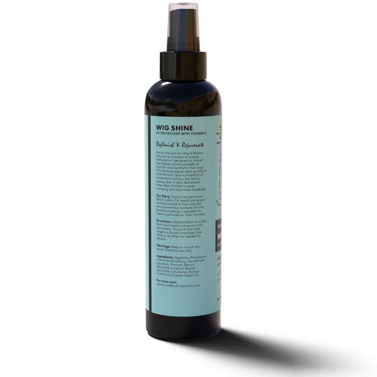 Sunny Isle Just for Wig Weave Braid and Extensions Wig Shine 8oz