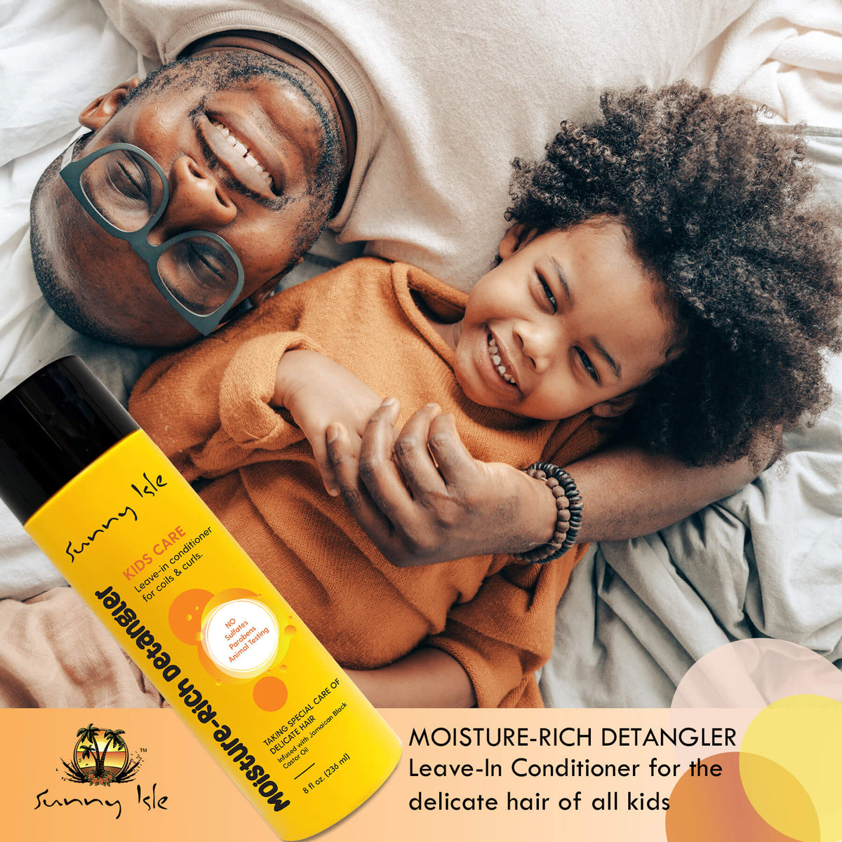 Sunny Isle Kids Care Moisture Rich Leave In Detangler 8oz