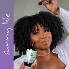 Sunny Isle Lavender Mint Hair and Strong Roots Oil 4oz Lifestyle Applying Oil