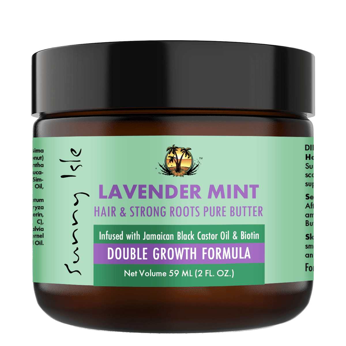 Sunny Isle Lavender Mint Hair and Strong Roots Pure Butter 2oz