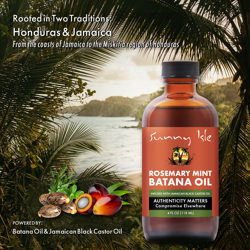 Sunny Isle Rosemary Mint and Batana Oil 4oz