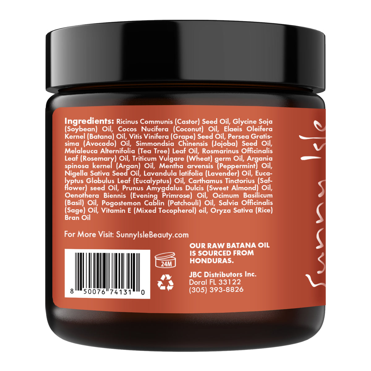 Sunny Isle Rosemary Mint and Batana Pure Butter 4oz