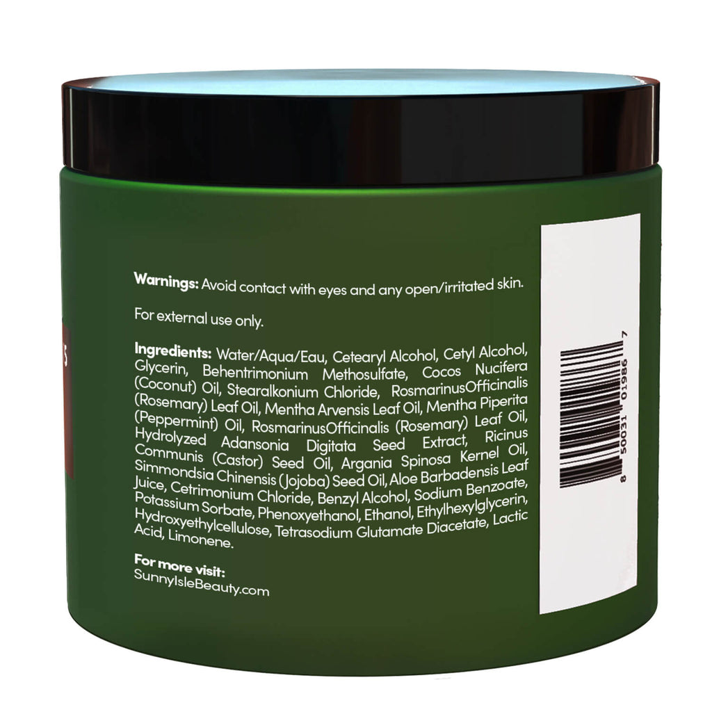 Sunny Isle Rosemary Mint Hair and Strong Roots Masque 16oz