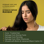 Sunny Isle Rosemary Mint Hair and Strong Roots Masque 16oz