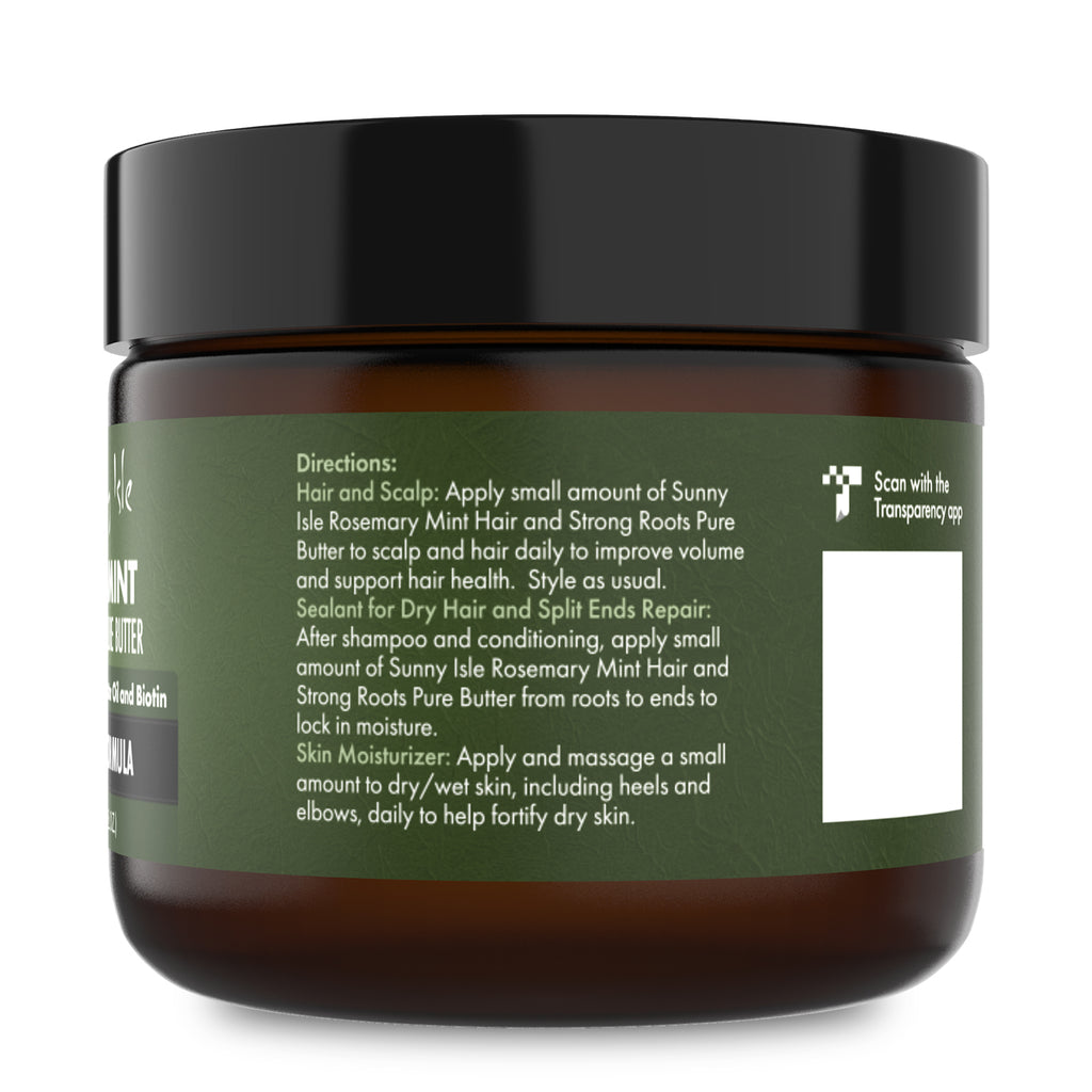 Sunny Isle Rosemary Mint Hair and Strong Roots Pure Butter