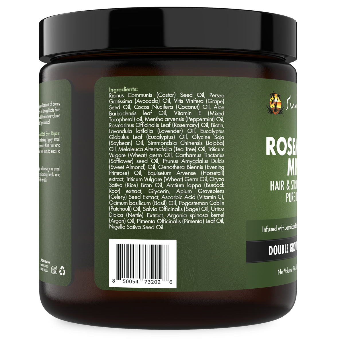 Sunny-Isle-Rosemary-Mint-Hair-and-Strong-Roots-Pure-Butter-8oz-Ingredients