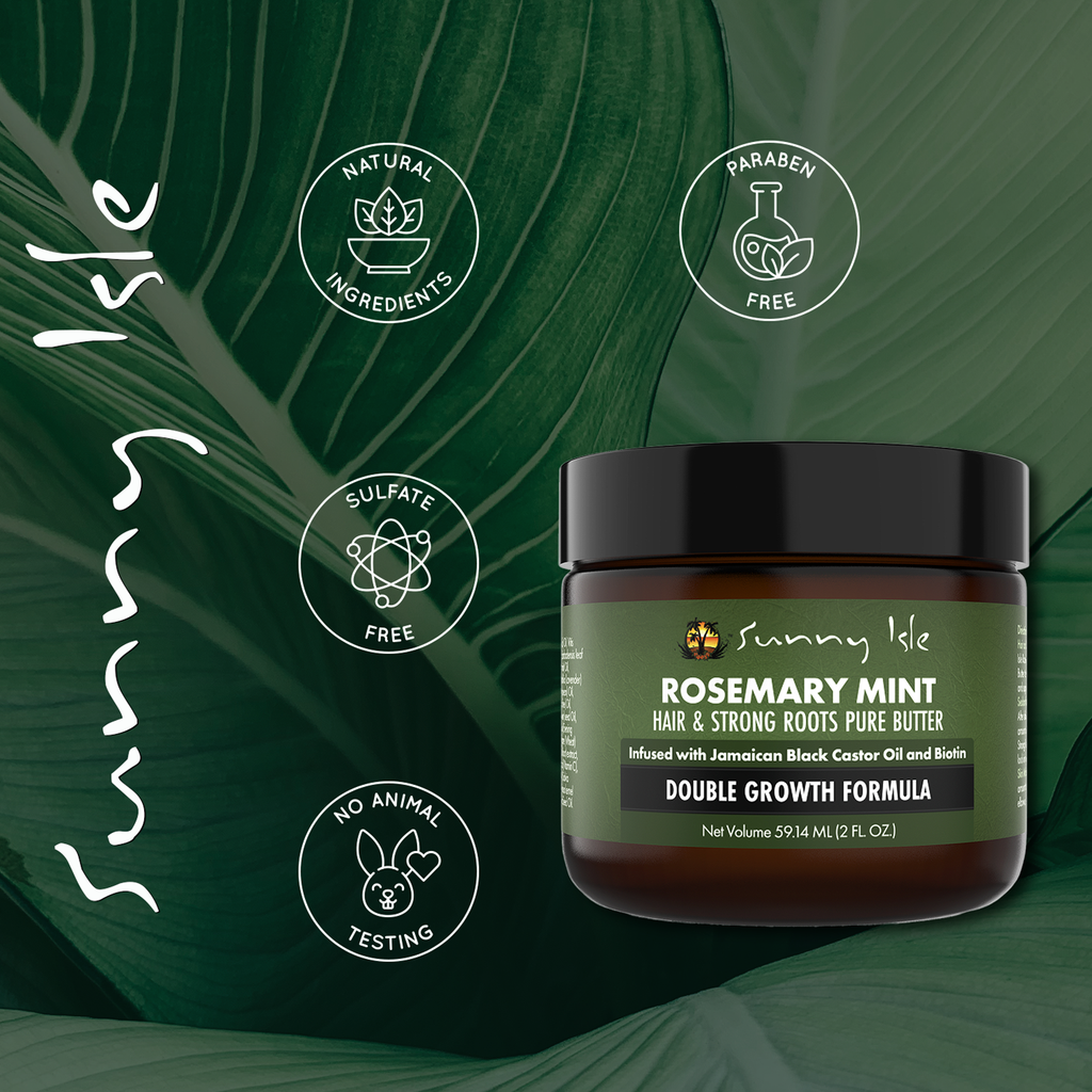 Sunny Isle Rosemary Mint Hair and Strong Roots Pure Butter