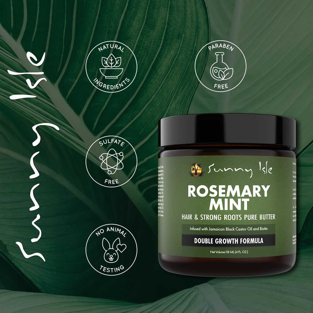 Sunny Isle Rosemary Mint Hair and Strong Roots Pure Butter