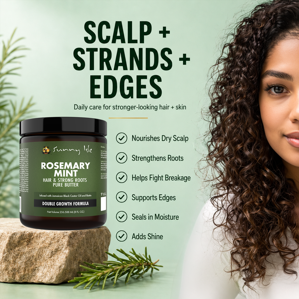 Sunny-Isle-Rosemary-Mint-Pure-Butter-8oz-Infographic-Scalp-Strands-Edges