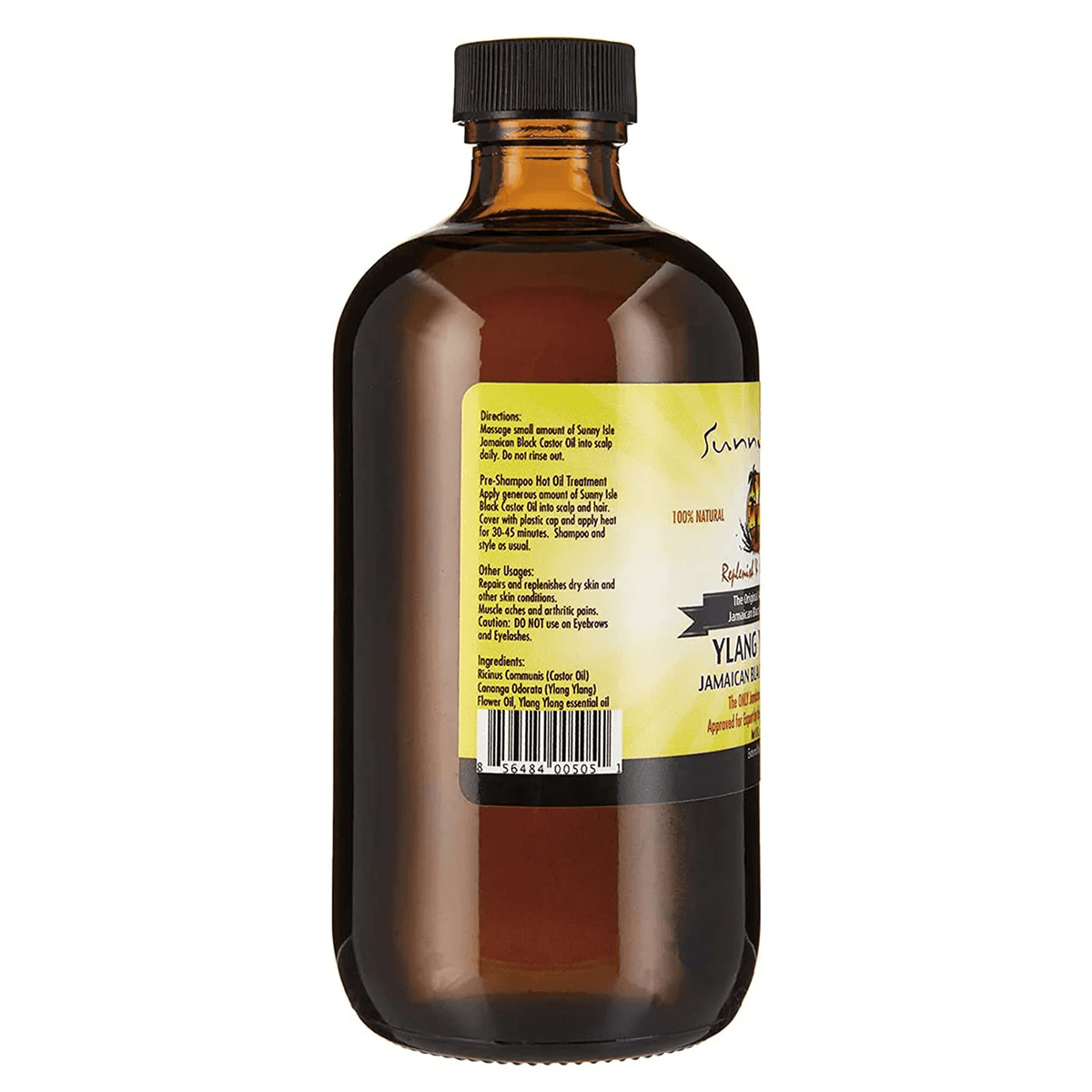 Sunny Isle Ylang Ylang Jamaican Black Castor Oil 8oz Directions and Uses