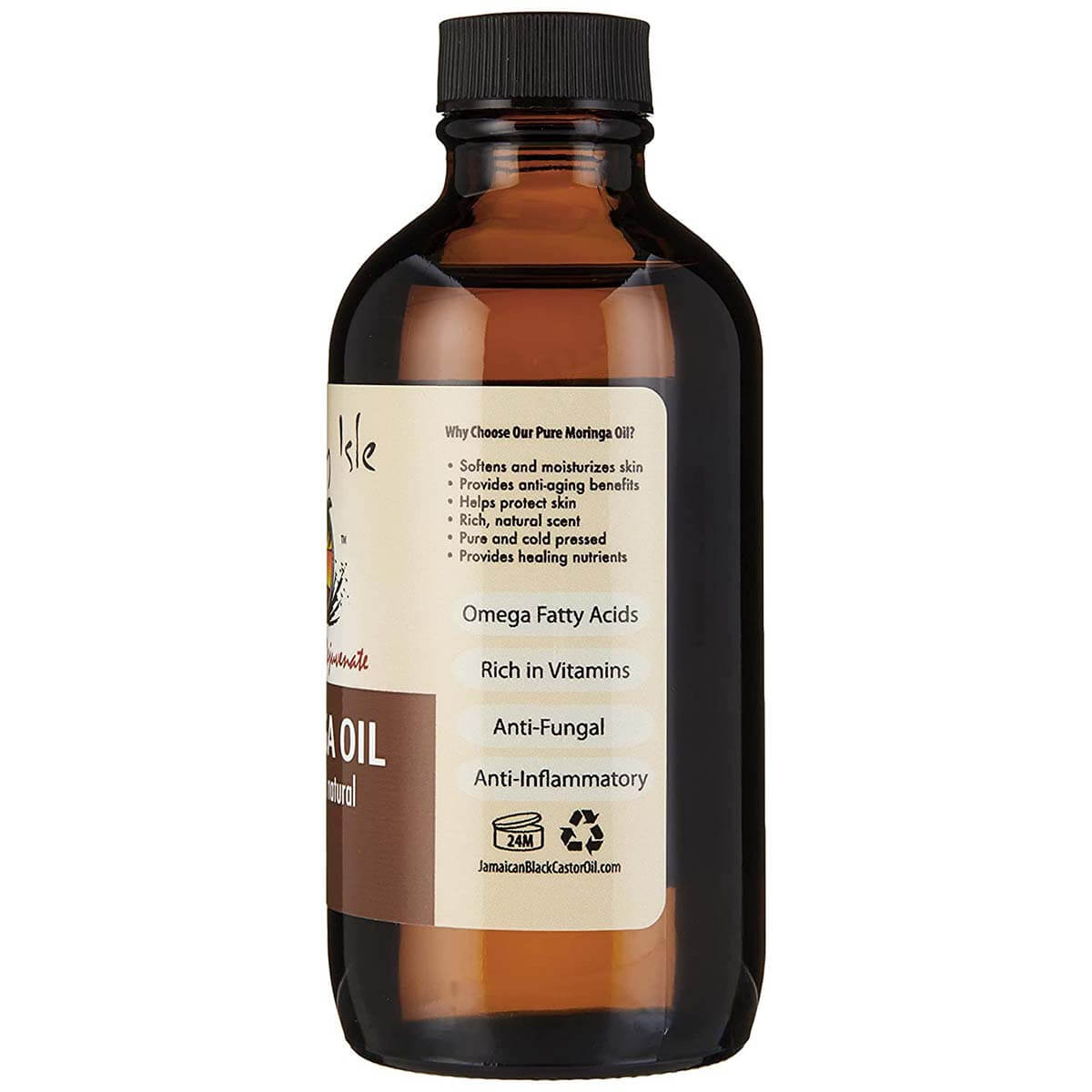 Sunny Isle 100 Pure and Natural Moringa Oil 4oz