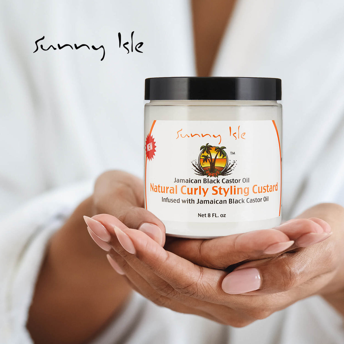 Sunny Isle Jamaican Black Castor Oil Curly Styling Custard 8oz